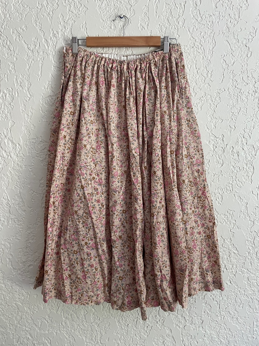 Ralph Lauren RARE Vintage 90s Cottagecore Country Prairie Gathered Floral Skirt